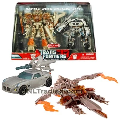 Year 2008 Transformers Movie SCREEN BATTLES Figure Set  BATTLE OVER MISSION CITY - Image 1 of 2