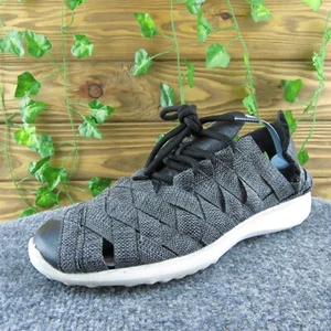 Scarpe da ginnastica Nike Juvenate Woven Premium Cool da donna in tessuto nero stringate taglia 7 - Foto 1 di 10