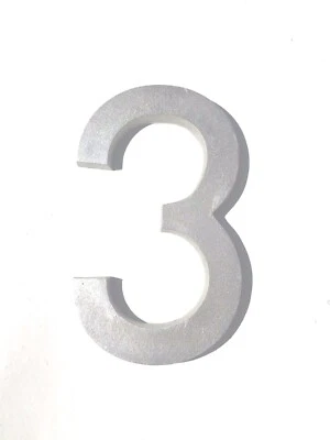 9.5" House Address Number Outdoor Modern Brushed Big Stainless Steel Number  - Image 1 of 3