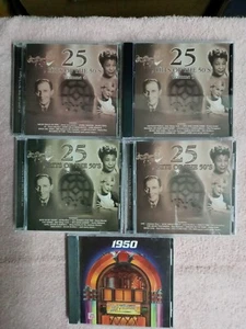 5 Compilation Cd Bundle ( 25 Hits Of The 50's Volume 1 Thru 4, Hit Parade 1950 ) - Picture 1 of 1