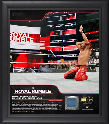 Shinsuke Nakamura World Wrestling Entertainment Framed 15" x 17 Cover