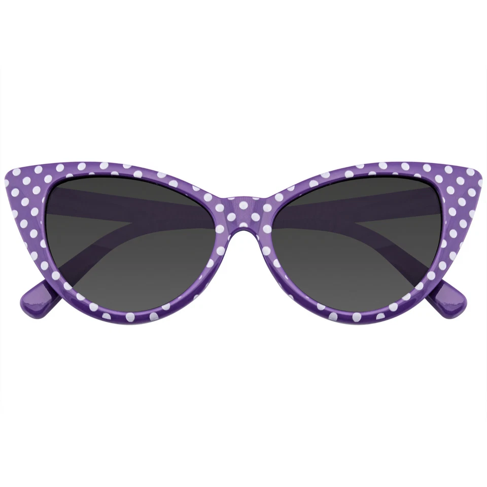 GAFAS DE SOL Para mujeres Lunares Ojo de Gato Moda Mod Super Gato Forma Gafas de Sol Foto 1 de 1