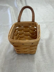 Longaberger Chives Basket 1996 booking basket 4" x 4" x 4" - Picture 1 of 7