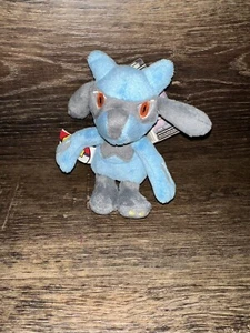 Pokemon Riolu Peluche Diamante e Perla 6" Jakks Pacific Raro 2007 con etichetta - Foto 1 di 8