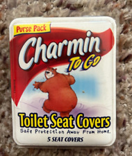 PACK OF 5 CHARMIN TO GO TOILET SEAT COVERS TRAVEL PURSE PROTECTION AWAY HOME