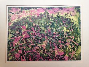 "The Dawn" by Sergio Gonzales Torero (etching) - Picture 1 of 4