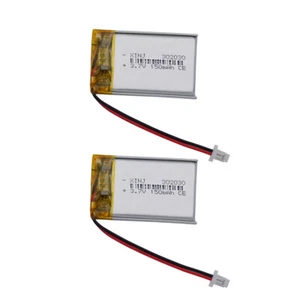 Batería Li-polímero recargable de 2 piezas 3,7 V 150 mAh 0,555 Wh 302030 JST 2 pines 1,0 - Imagen 1 de 6