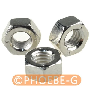 M6 Hexagon Nut Nickel-plated Skidproof Screw Thread - Picture 1 of 6