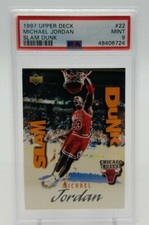 1997-98 Upper Deck MICHAEL JORDAN Slam Dunk PSA 9 Mint #SD-22 Insert (#48406724)