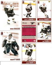 2003-04 Pacific Exhibit Dallas Stars Complete Red Set Team Set w/ Jumbo (7)