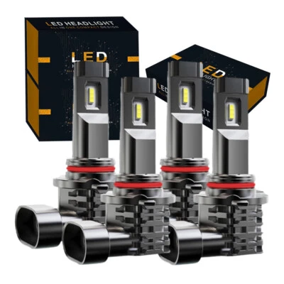 For Lincoln Mark VIII Sedan 2-Door 4.6L 1993-1996 LED Headlights Bulbs High Low - Image 1 of 4