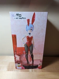 Figura Re:Zero Bicute Bunnies Rem Color Rojo Ver. Anime FuRyu 2023 conejito de 11 pulgadas - Imagen 1 de 3