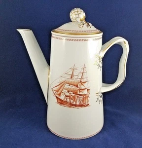 Spode TRADE WINDS RED - Coffee Pot 7 1/4" - Picture 1 of 3
