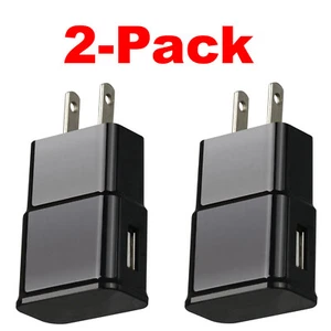 2A USB Wall Power Adapter Charger For LG G8 G7 V20 Q7 ThinQ Stylo 5 4 Black - Picture 1 of 2