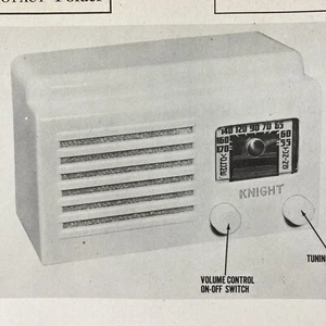 1947 Knight Radio Model 5A-190 Wire Schematic Service Manual Vintage Original - Picture 1 of 2
