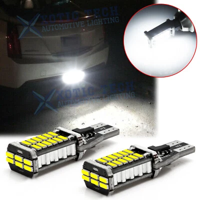 Bombillas LED de reversa de respaldo blancas Canbus 921 912 para Cadillac XTS 2013-2019 Foto 1 de 4