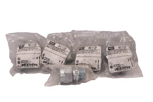 (Set bestehend aus 5) HUBBELL SHC1012ZP versilberter Stahlkabelverbinder 0,38-0,44 Zoll - 0,44 Zoll NEU - Bild 1 von 4