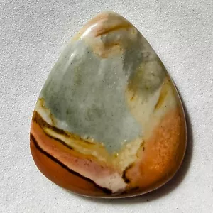 36.50 Cts Natural Polygram Jasper Cabochon Gemstone For Jewelry 34.1x29.2x5.1 MM - Picture 1 of 2