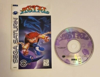 Astal (Sega Saturn, 1995) - Authentic Instruction MANUAL & DISC with Reg Card - Image 1 of 3