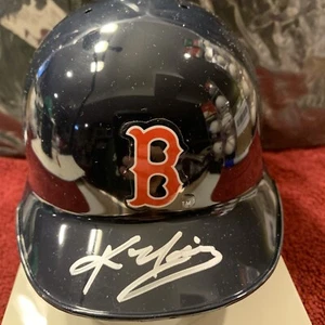 Kevin Youkilis Signed Autograph Boston Red Sox Mini Batting Helmet - MLB 2 X COA - Picture 1 of 6