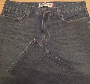 Pantalones de mezclilla LEVI'S 514 DELGADOS RECTOS 38x30 medianos azules en mal estado *XLNT USADOS* J070717 - Imagen 1 de 2
