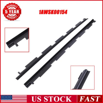 FOR CHEVY GMC PICKUP TRUCK OUTER FRONT WINDOW SWEEP WEATHERSTRIP SEAL PAIR SET - Image 1 of 4