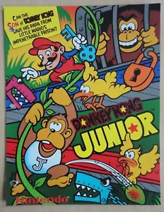 Donkey Kong Junior Video Arcade Machine Flyer Original Nintendo Brochure - Picture 1 of 2