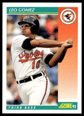 1992 Score Leo Gomez Baltimore Orioles #240 - Image 1 of 2