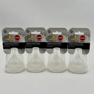 Lot of 4 boob Joovy Naturally Nood Stage 3 6M+ Nipples Medium Flow BPA/PVC Free - Picture 1 of 3