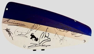 F1 WILLIAMS CAR PART SIGNED HAMILTON, WEBBER, JORDAN, SCHUMACHER, DENNIS, SAINZ - Picture 1 of 13