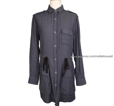 Rag & Bone Indigo Blau Hemdkleid S 26809428 - Bild 1 von 4