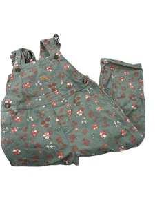 Carhartt Mädchen grün Blumen Rüschen Schulter Overall 4T - Bild 1 von 4