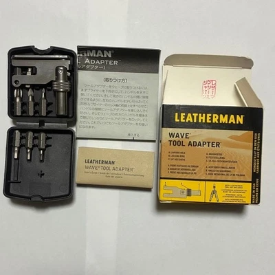 LEATHERMAN Wave Tool Adapter Schraubendreher Bit silber mit Bedienungsanleitung, Etui NEU JP - Bild 1 von 4
