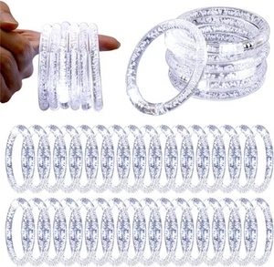 Rtteri 100 Piezas Pulseras con Iluminación LED Brillo a Granel Favores de Fiesta Blanco - Imagen 1 de 6