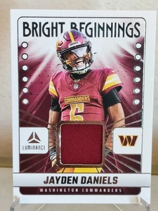2025 Panini Luminance Jayden Daniels Bright Beginnings Patch - Bild 1 von 2