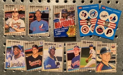 1989 Fleer Lot Bill Ripken Black Box, Randy Johnson,Ken Griffey Rookie, Cello ++ - Image 1 of 2