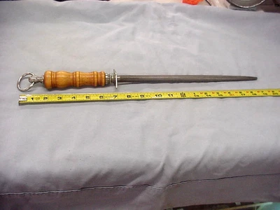 Vintage German Arrow F. Dick Steel Knife Round Sharpening Tool Clean - Image 1 of 4