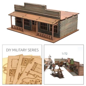 1:72 Wood House HO Scale Building Model for Sand Table Scene Micro Landscape - Picture 1 of 5