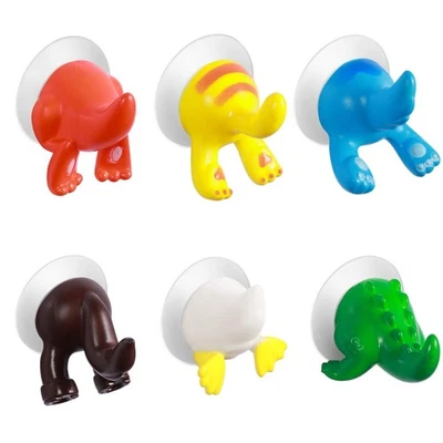 Gancho de ventosa creativo para perchero estándar para niños perchero decoración del hogar anima... Foto 1 de 4