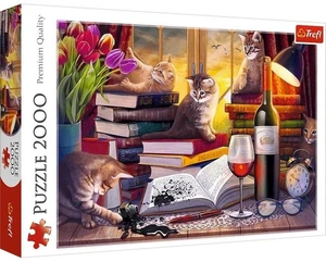 NEW Trefl Jigsaw Puzzle 2000 Pieces 15+ Ages Cat's Evening - Picture 1 of 2