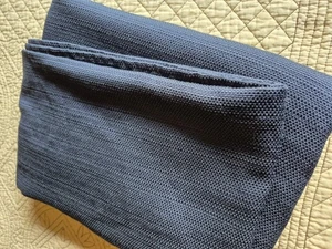 112' x 116" Marineblau Strukturiert Polymischung Tischdecke - Bild 1 von 9