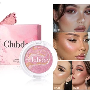 Blush da forno viso shimmer evidenziatore polvere blush palette blush impermeabile UK - Foto 1 di 29