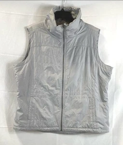 Columbia Women Gray Puffer Vest Size XXL - Picture 1 of 7