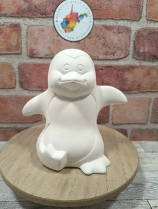 Chesapeake Ceramics 5.75" Tall Penguin Bank Bisque Finish Ready to Paint New - Picture 1 of 6