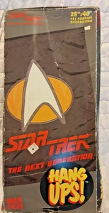 Vintage Star Trek The Next Generation TNG Hang Ups Flag 40"×28" Banner 1995 NEW! - Picture 1 of 2