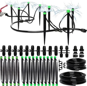 Sistema de riego por goteo instantáneo alimentado por gravedad plantas de riego kit de agua de invernadero - Imagen 1 de 14