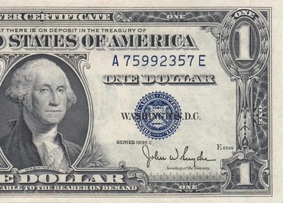 1935-C UNITED STATES SILVER CERTIFICATE $1 "A" (( GEM UNC )) - Image 1 of 4