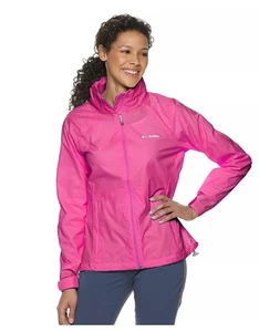 Women's Columbia Switchback III Hooded Pink Packable Jacket Size M - Picture 1 of 10