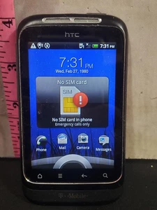 Teléfono celular HTC Wildfire Wild Fire S antiguo vendido para piezas - Imagen 1 de 6