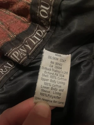 Outback Trading Co Oilskin Duster Coat - Image 1 of 4